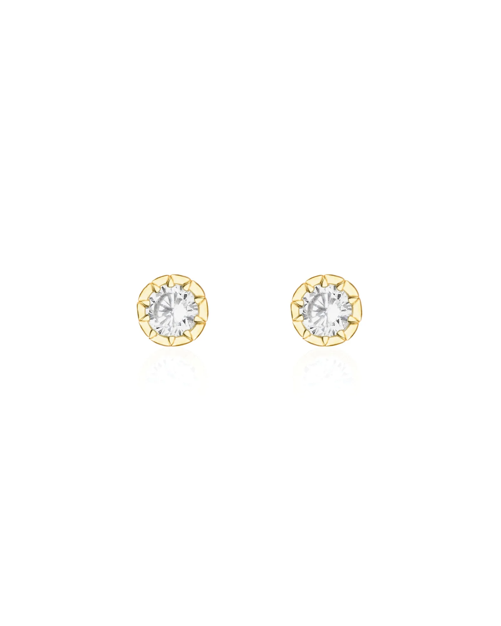 Spike Circle Studs