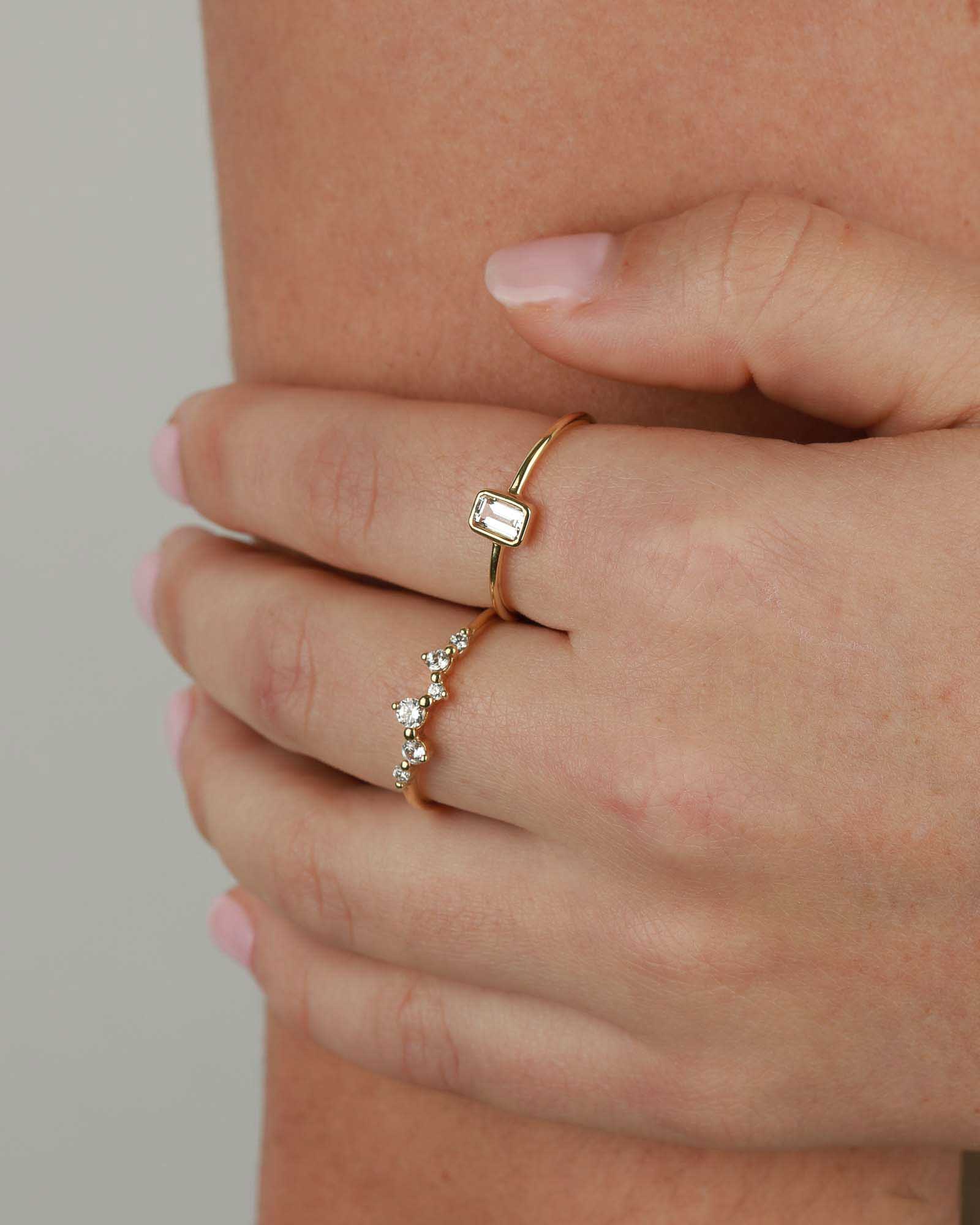 Mix Shape CZ Ring - Image 3
