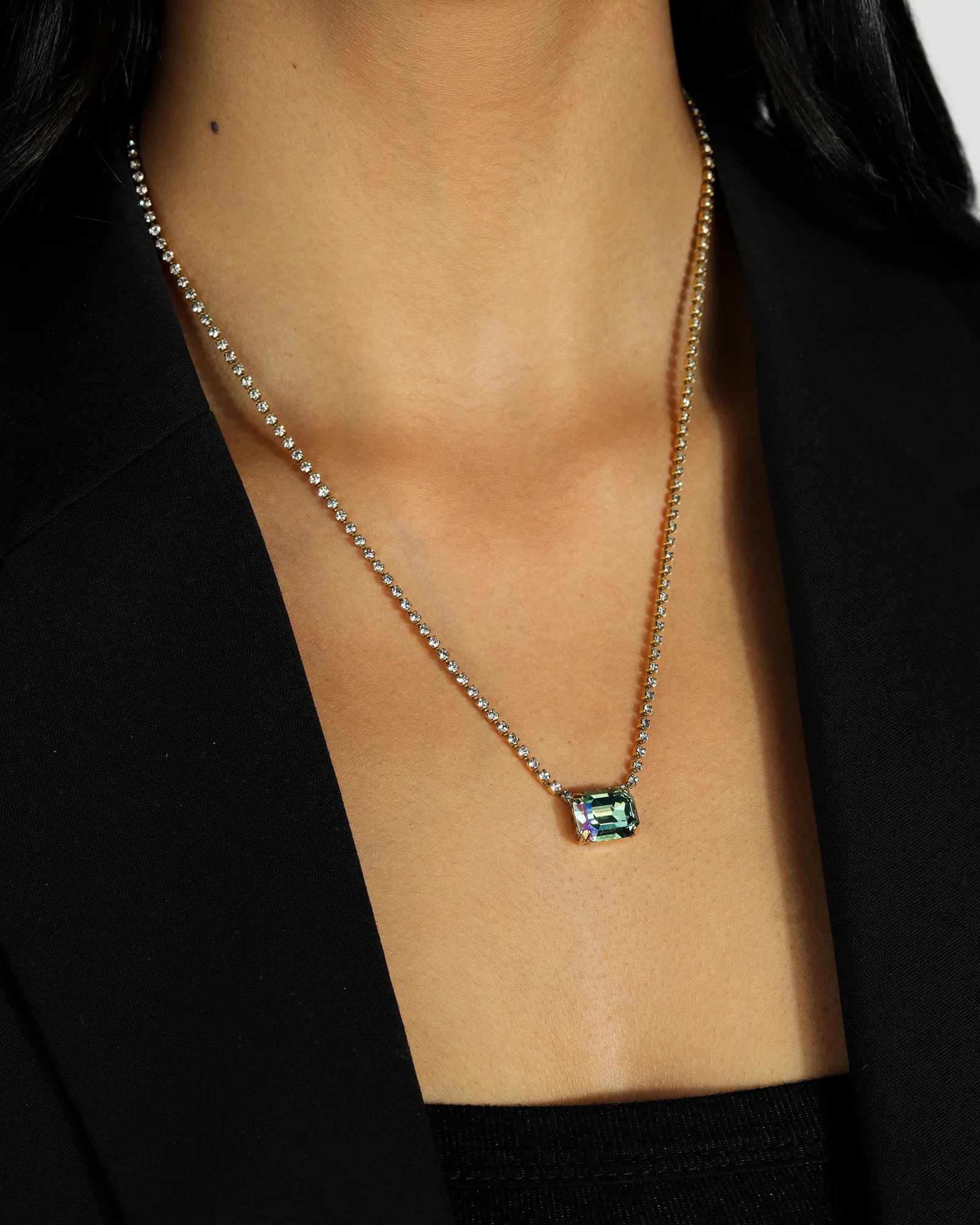 Rhys Rectangle Necklace - Image 2