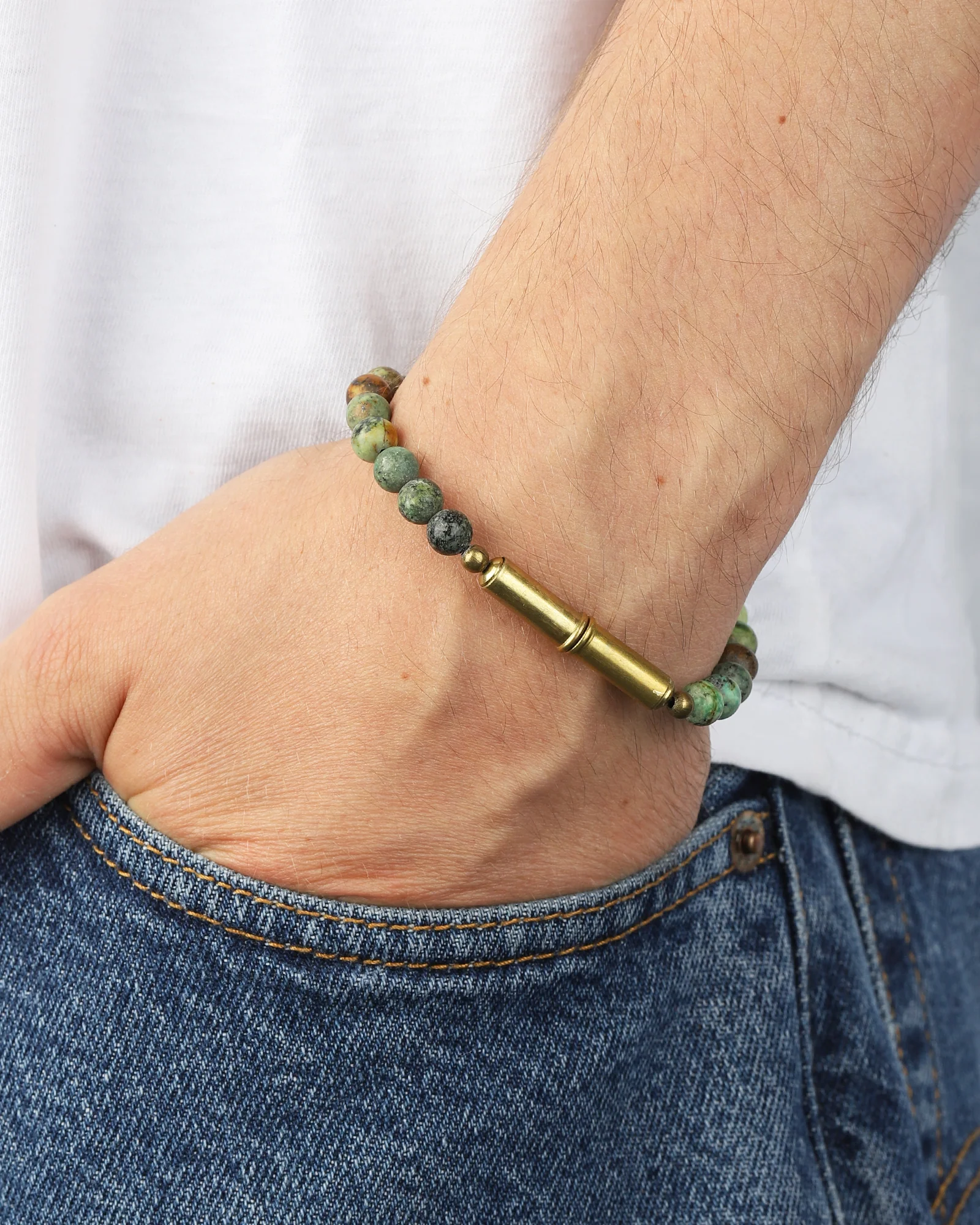 Flint Beaded Single Bracelet - Image 2