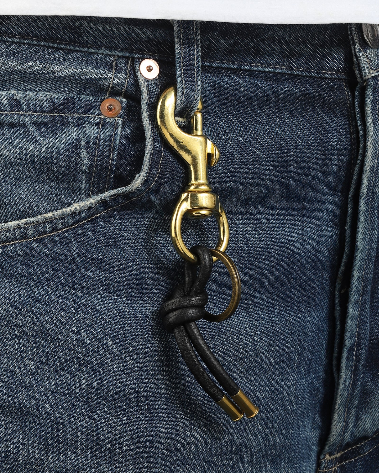 Leather Knot Keychain - Image 3