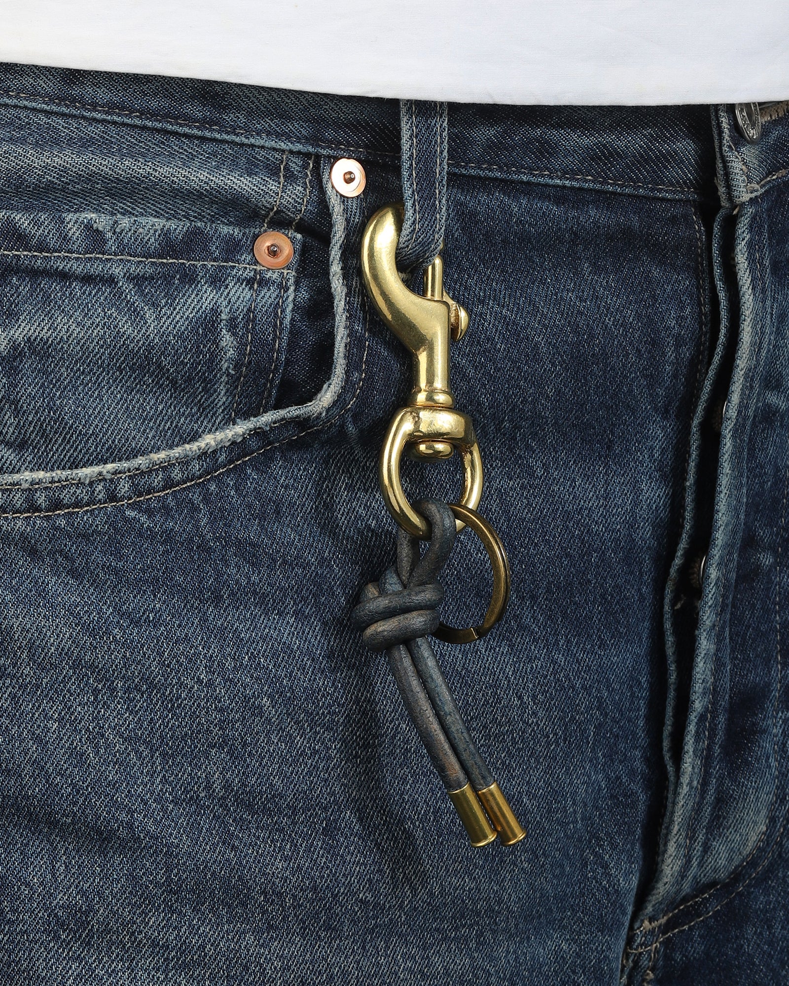 Leather Knot Keychain - Image 3