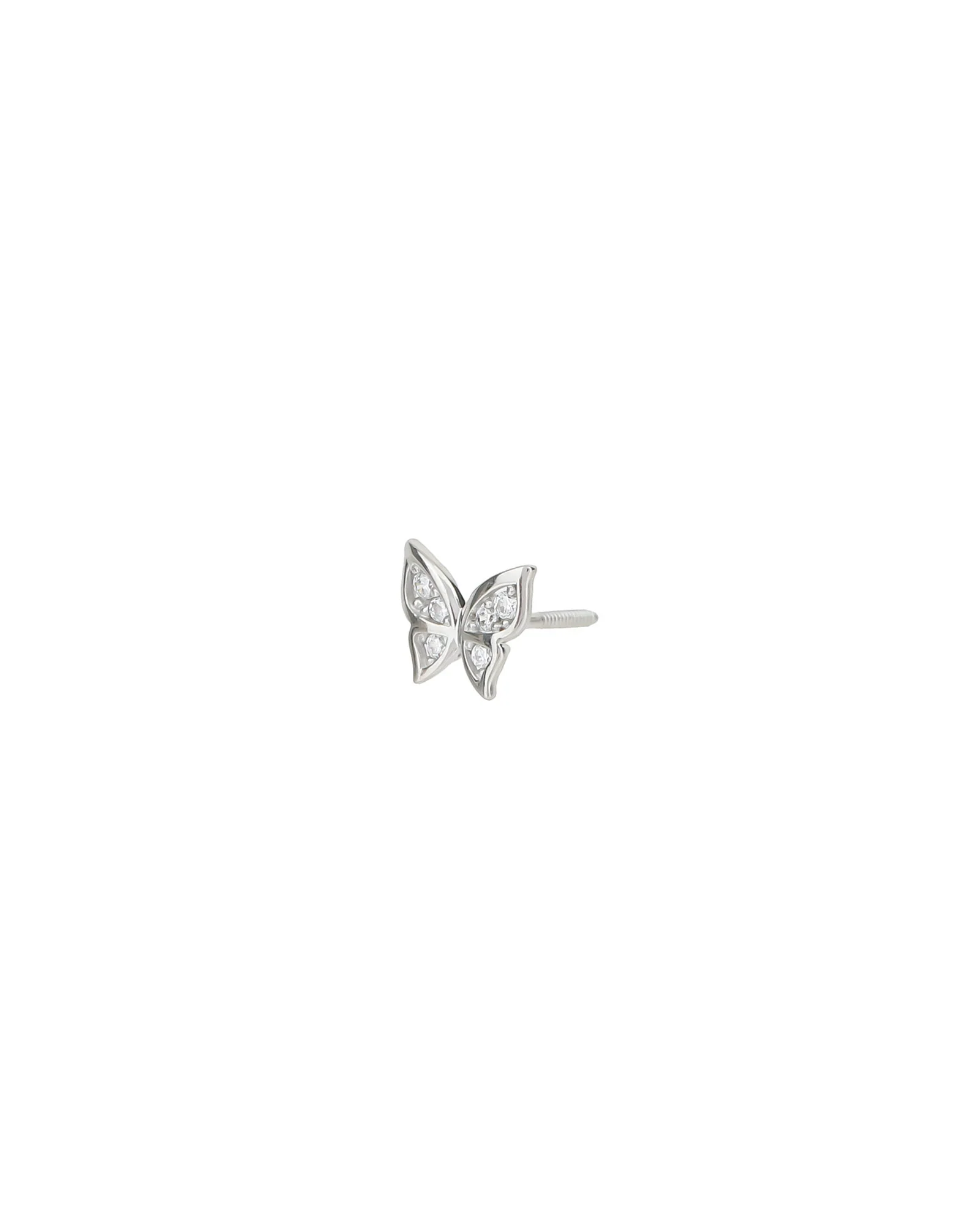 Butterfly CZ Single Stud - Image 3