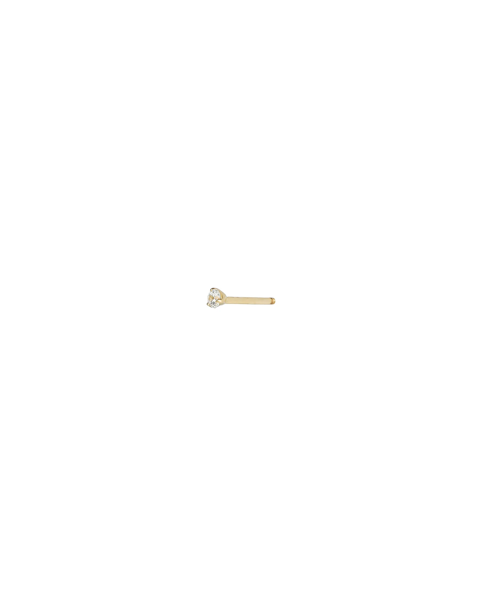 CZ 3 Prong Cartilage Stud - Image 3