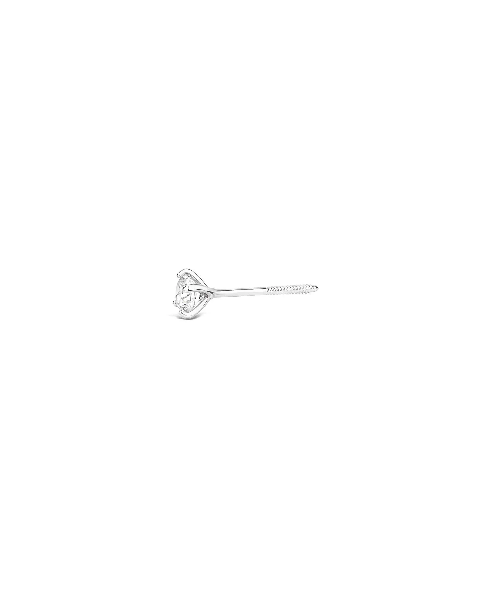 CZ 4 Prong Single Stud I 3mm - Image 3