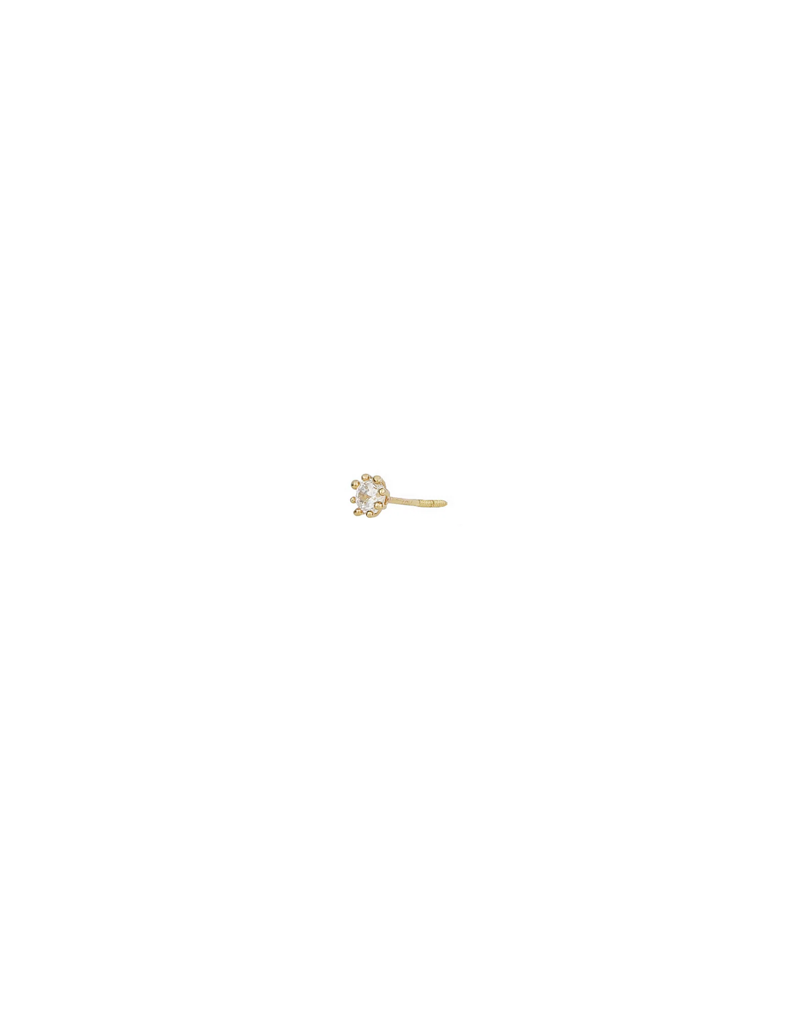 CZ 8 Prong Single Stud I 3mm - Image 3