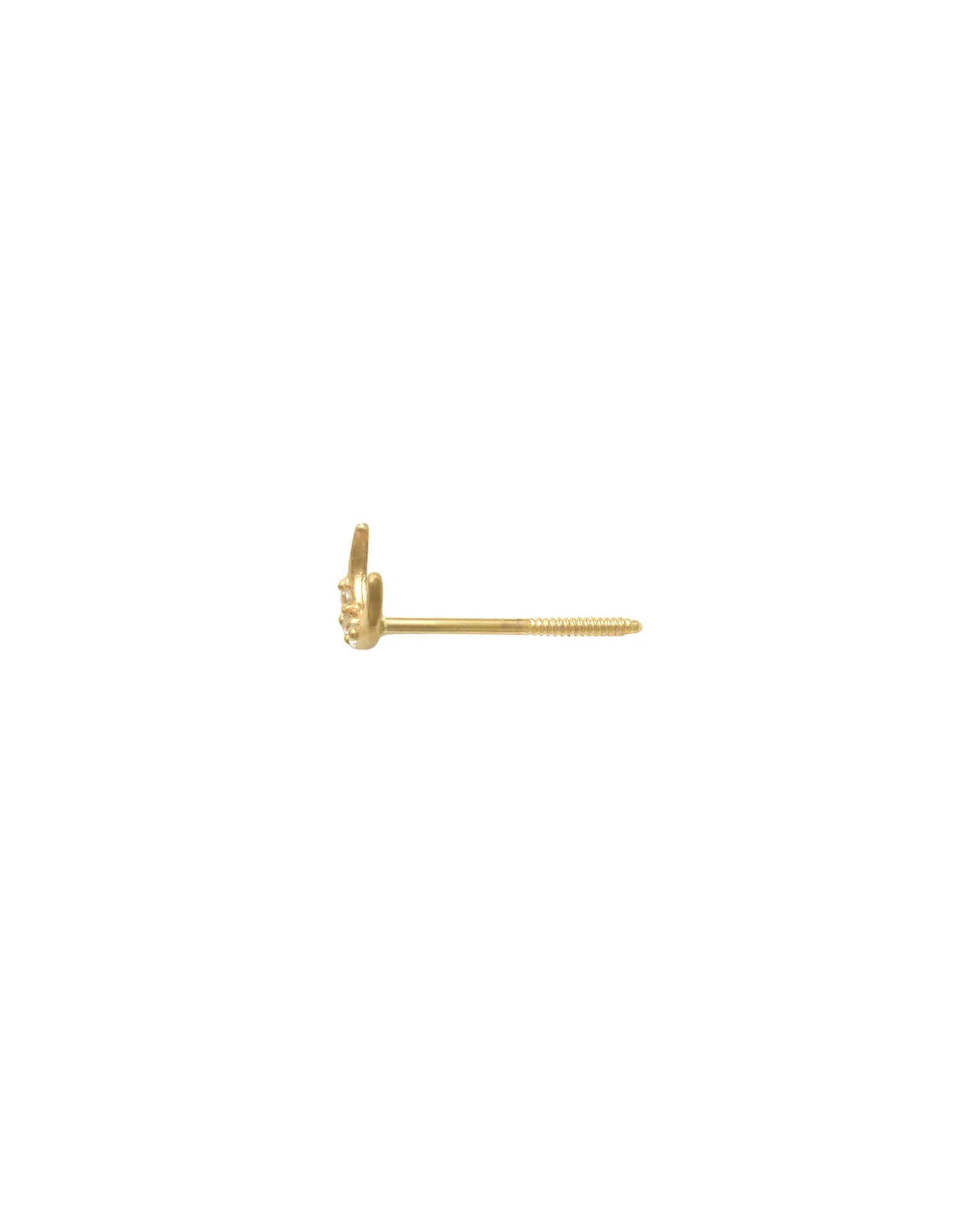 Moon CZ Stud - Image 3