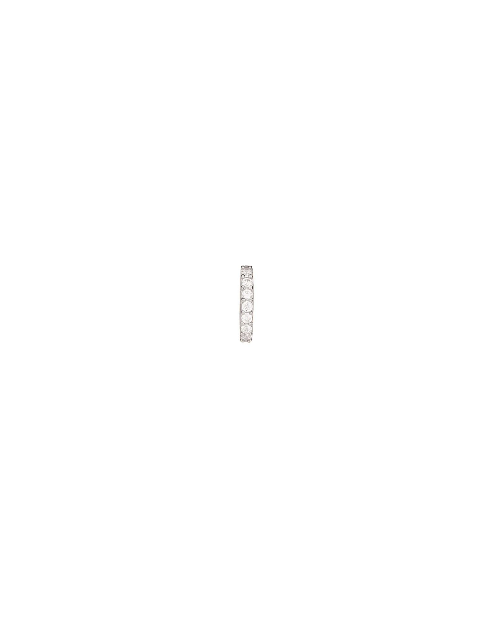 Pavé  Single  Huggie | 11mm