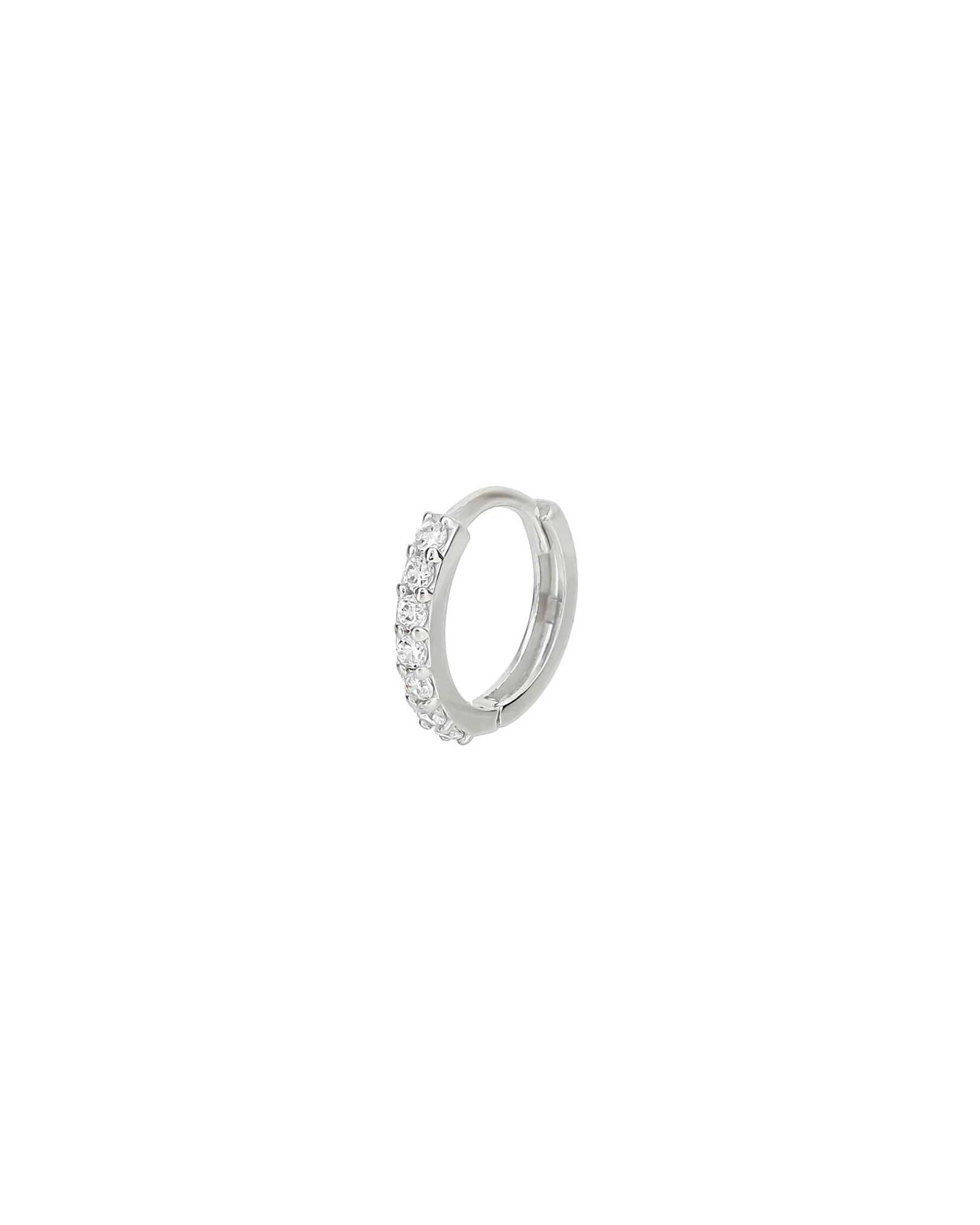 Pavé  Single  Huggie | 11mm - Image 3