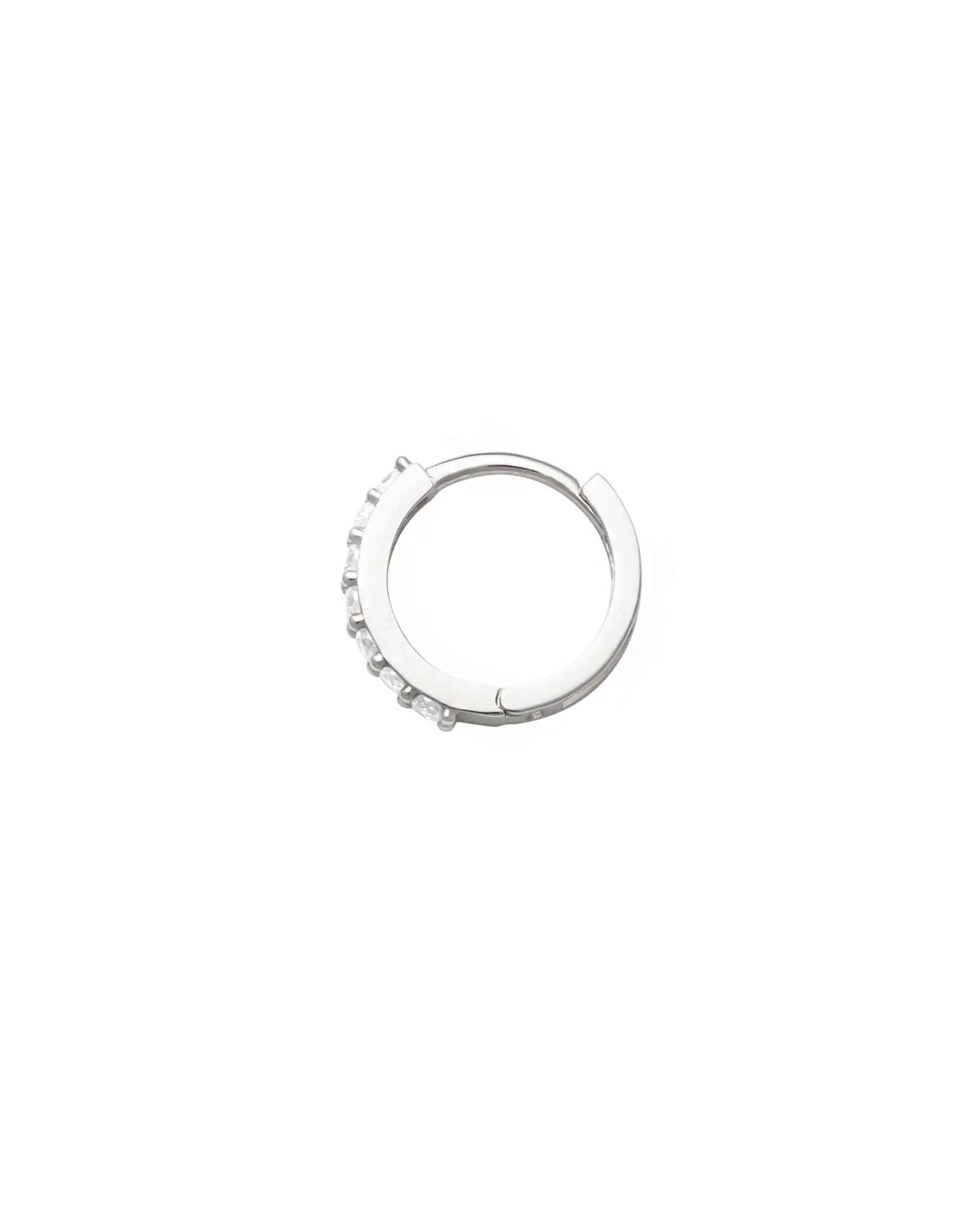 Pavé  Single  Huggie | 11mm - Image 5