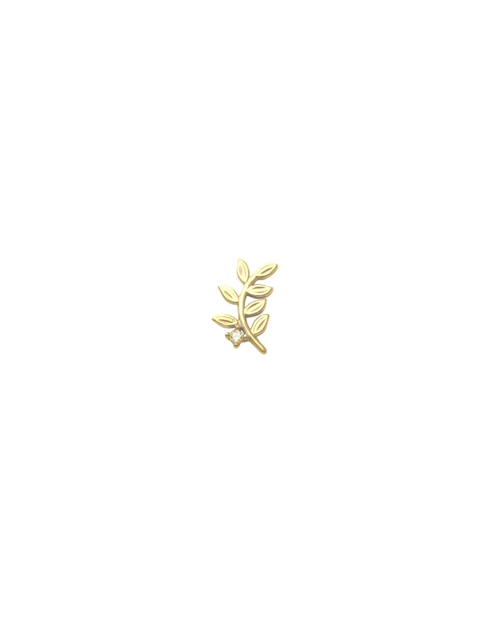 Vine CZ Single Stud