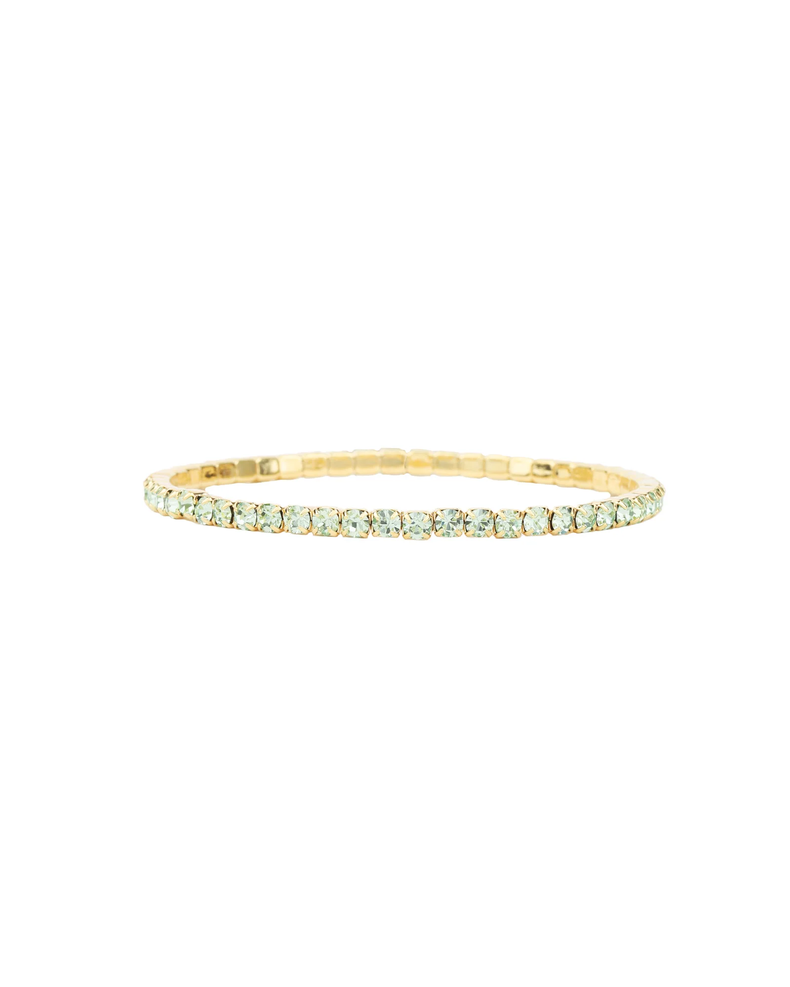1 Row 3mm Crystal Stretch Bracelet