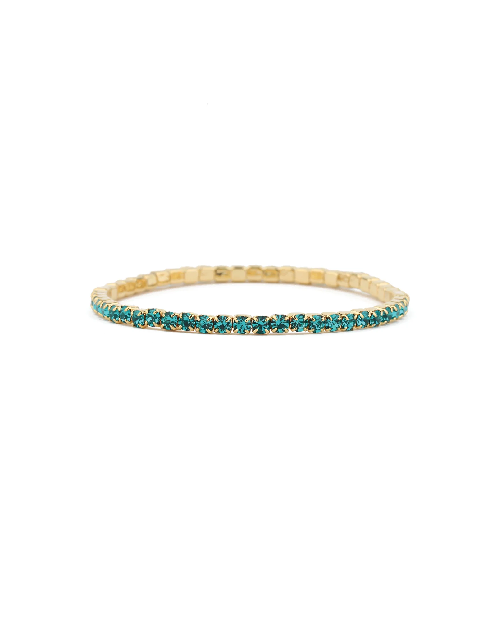 1 Row 3mm Crystal Stretch Bracelet