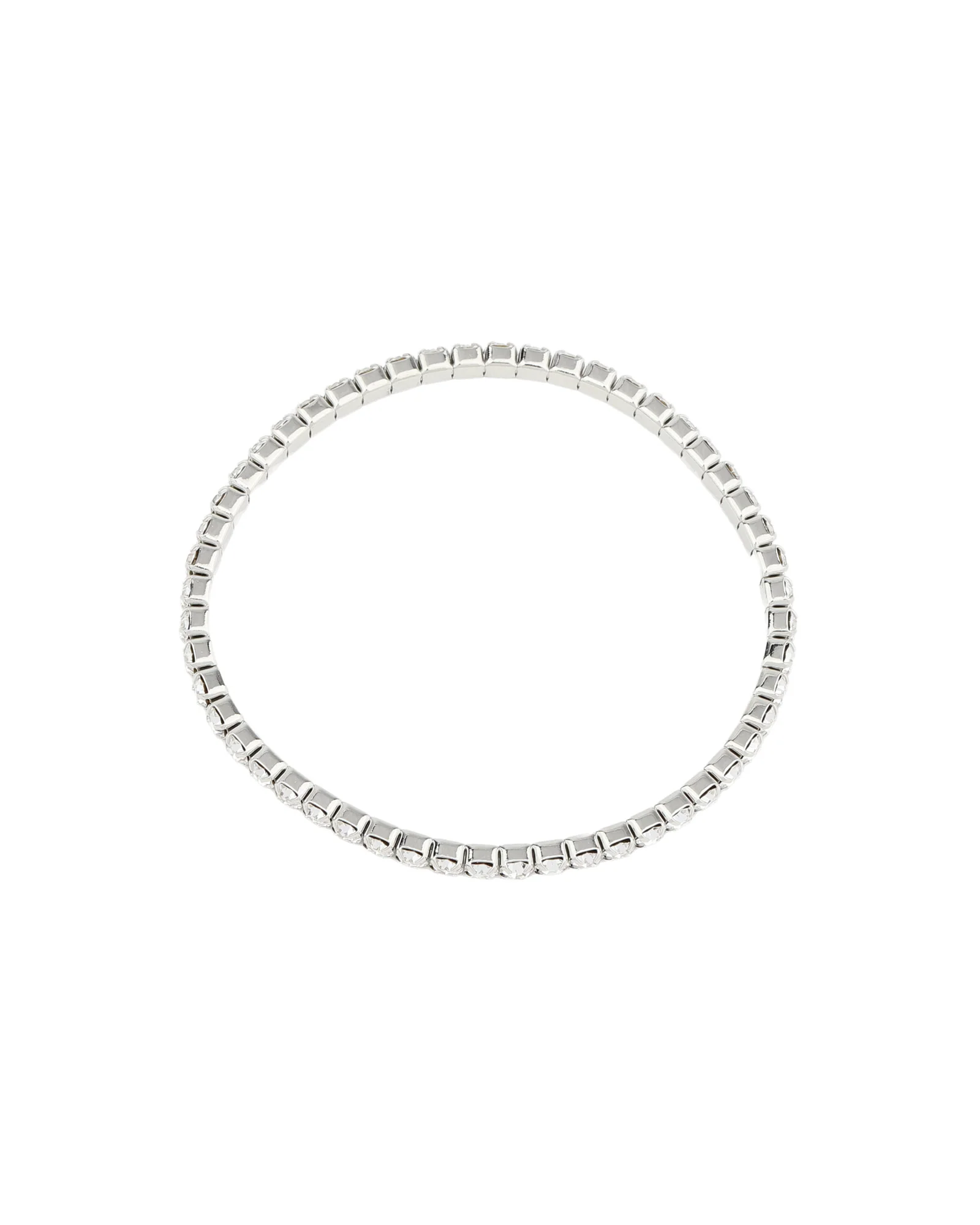 1 Row 3mm Crystal Stretch Bracelet - Image 3