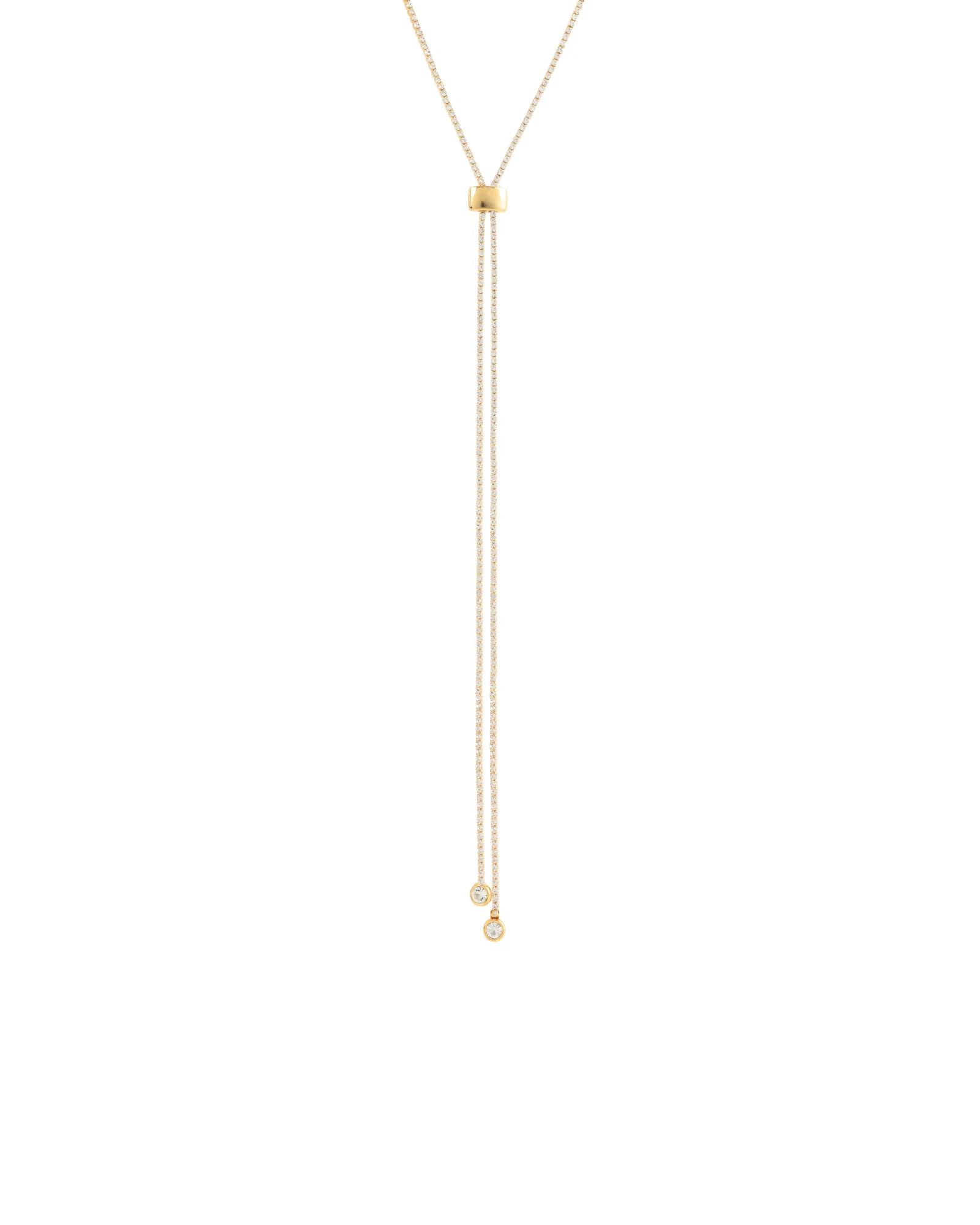 1 Row Crystal Slider Lariat