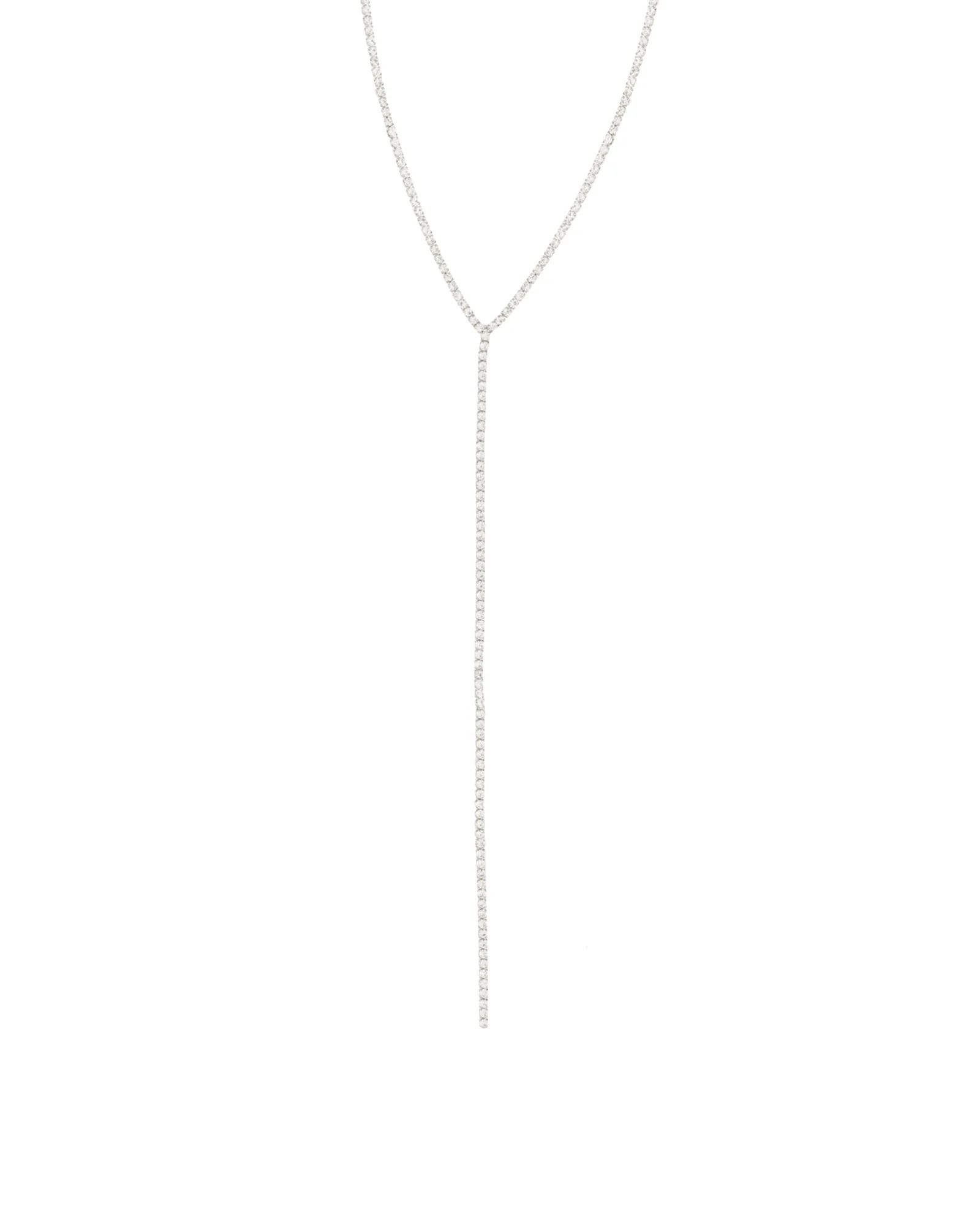 1 Row Long Crystal Lariat