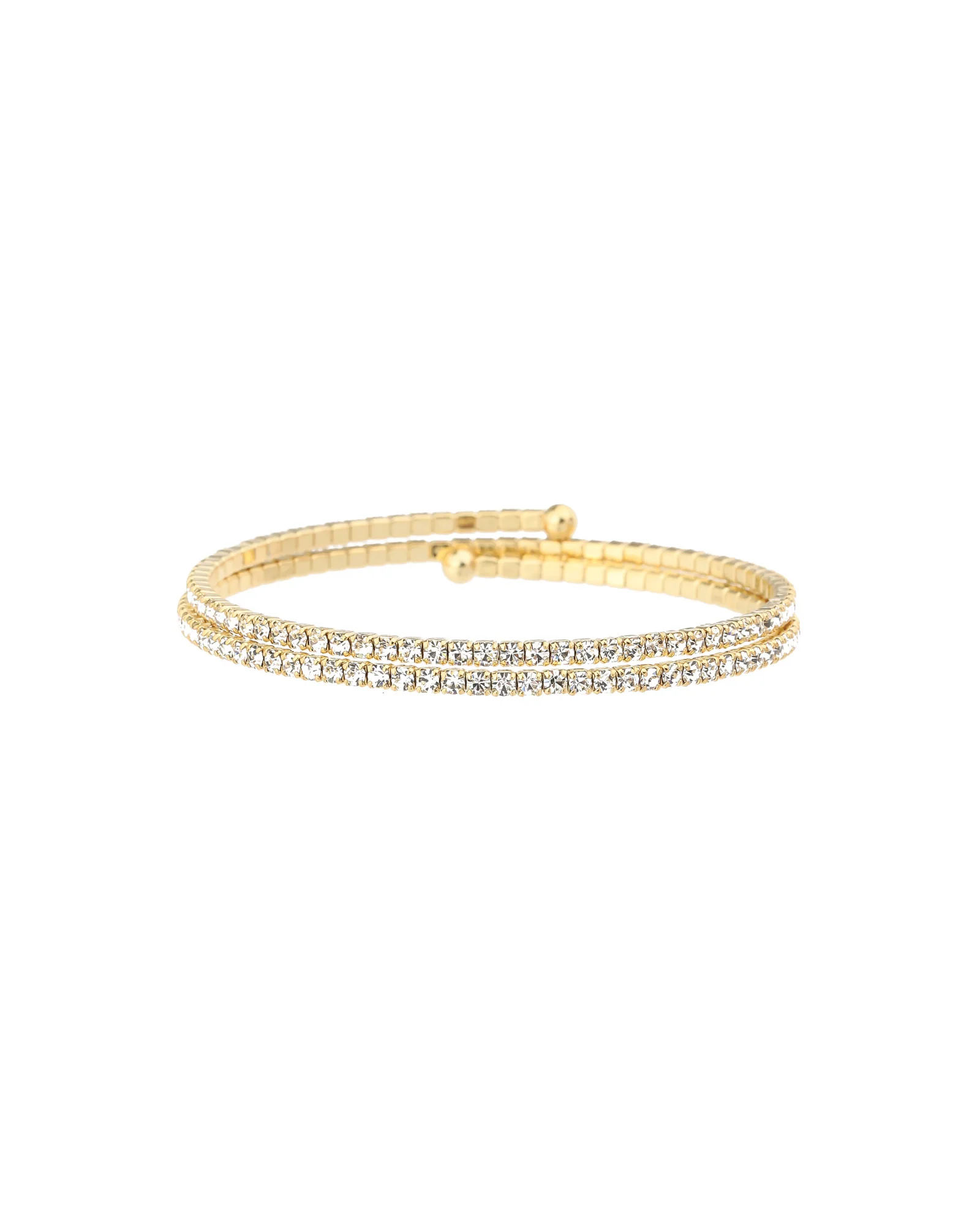 2 Row Crystal Wrap Cuff