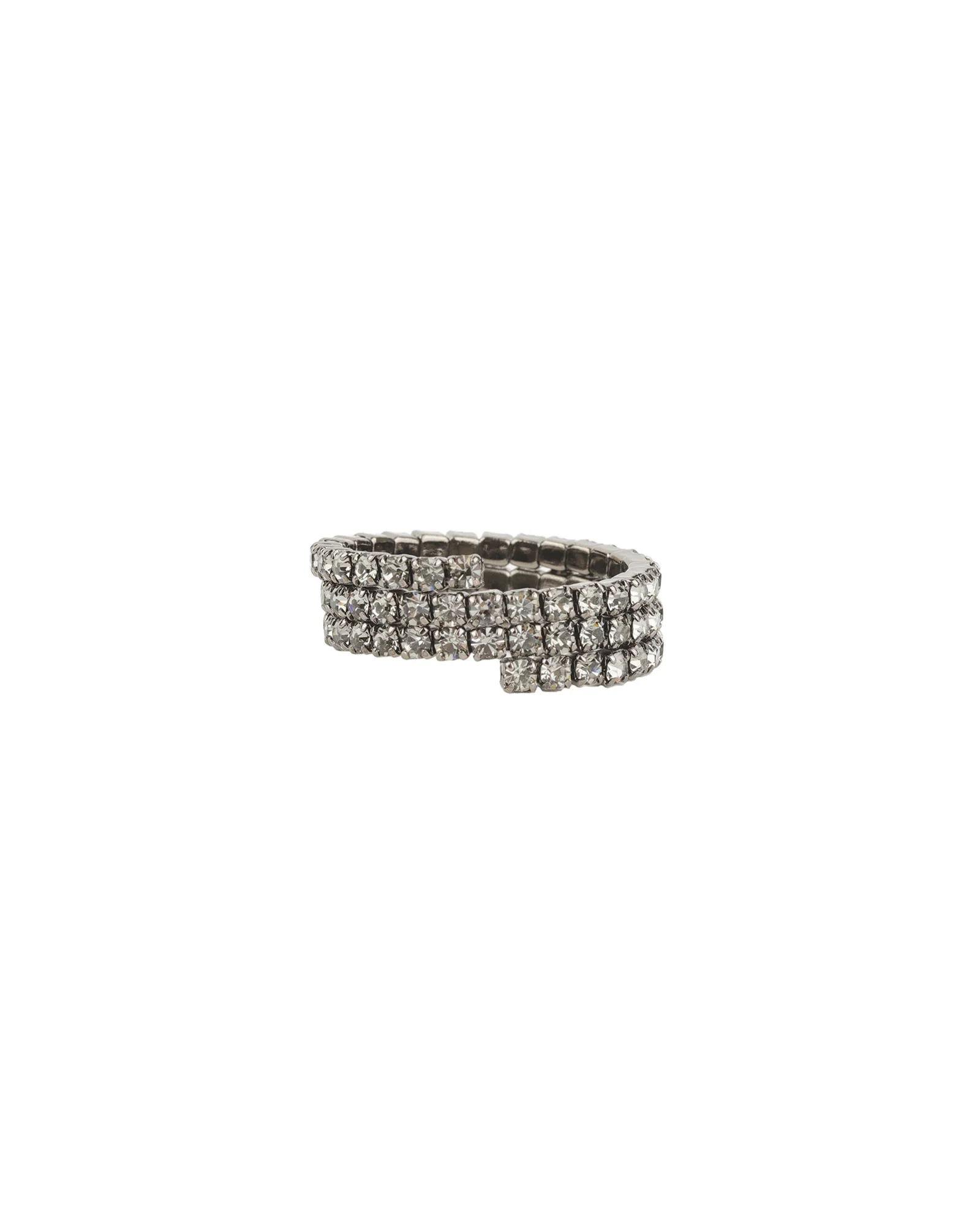 3 Row Coil Crystal Ring - Image 3