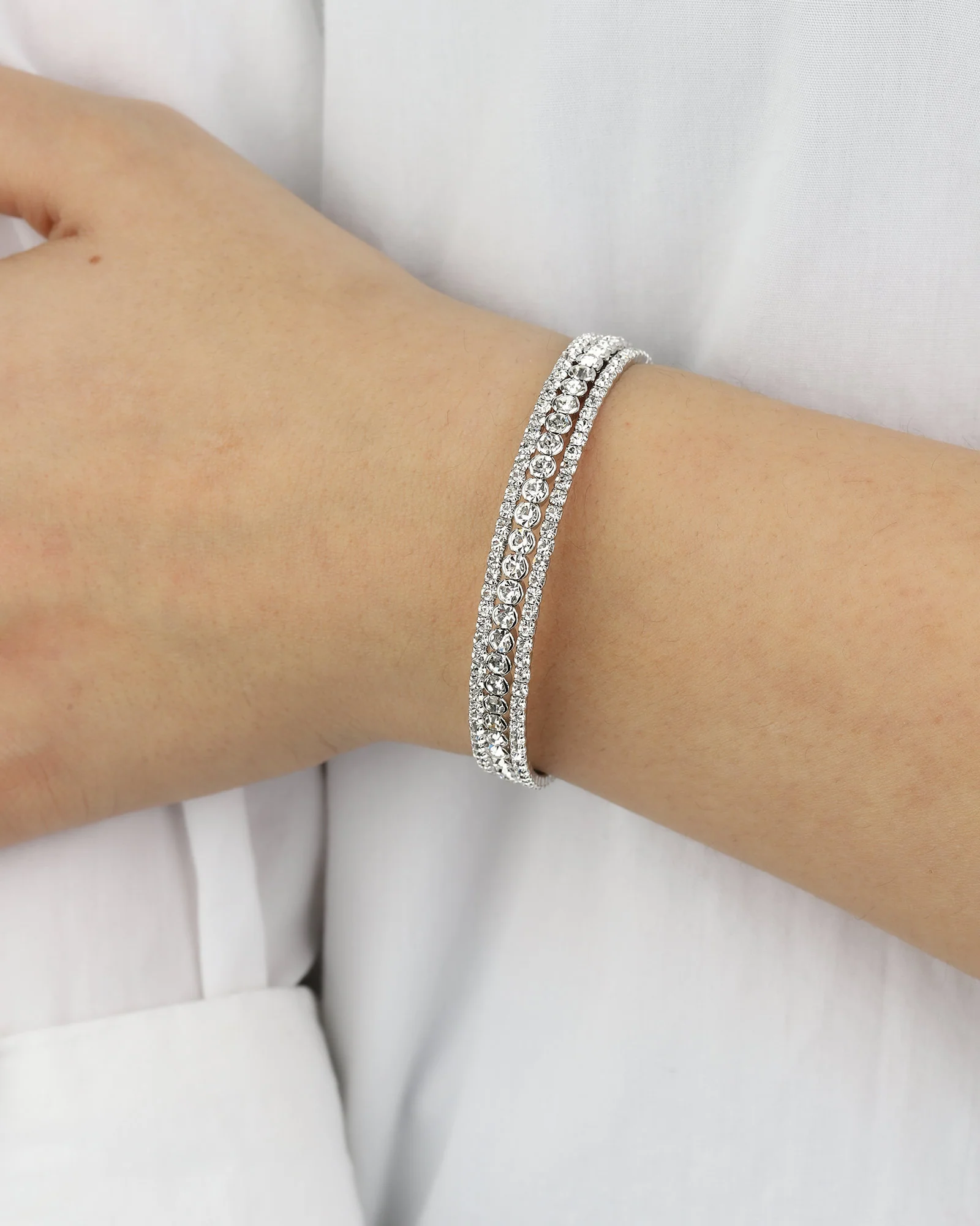 3 Row Crystal Cuff - Image 2