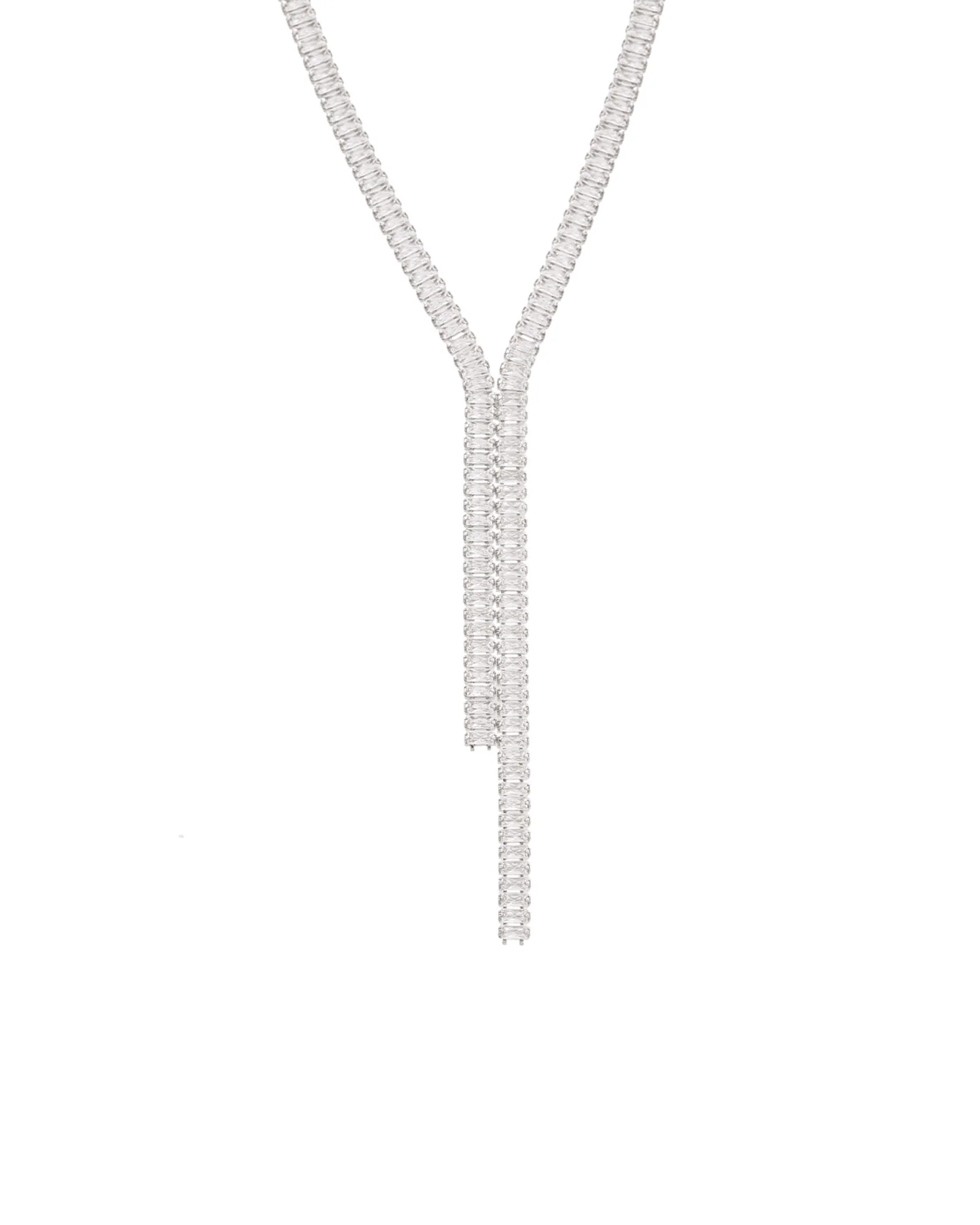 Baguette CZ Lariat