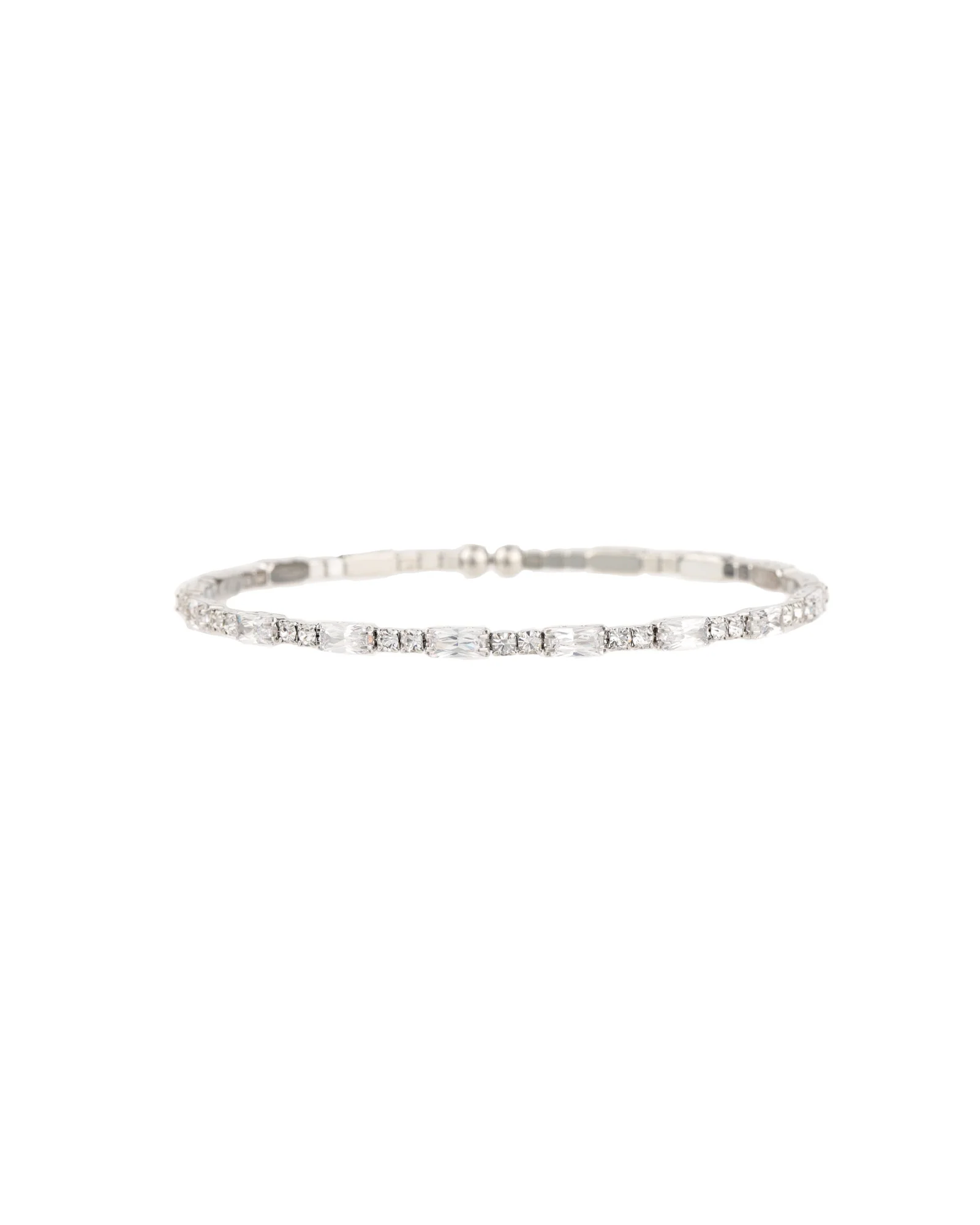 Baguette Round Crystal Bracelet