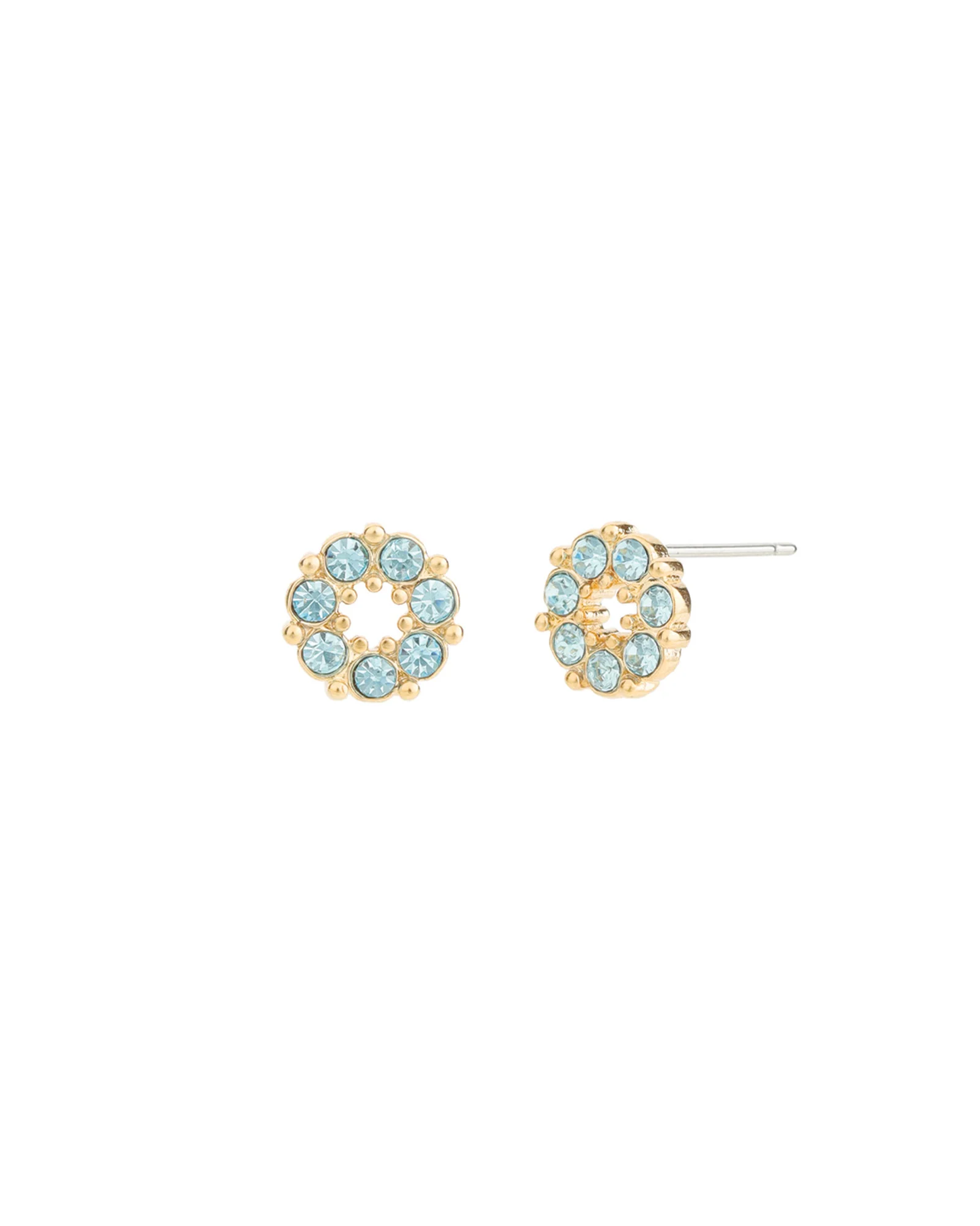 Circle Crystal Studs