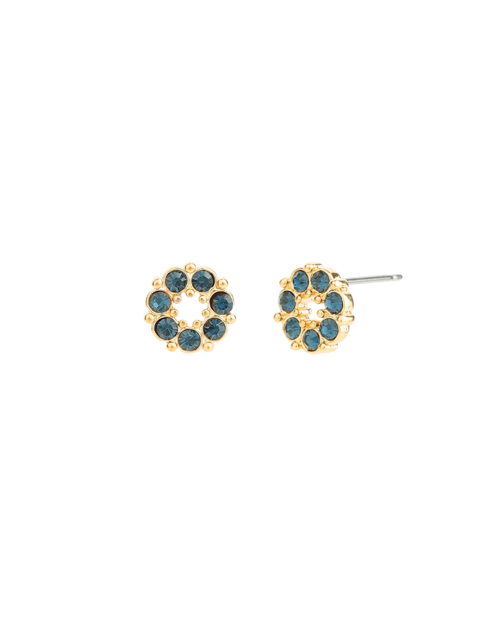Circle Crystal Studs