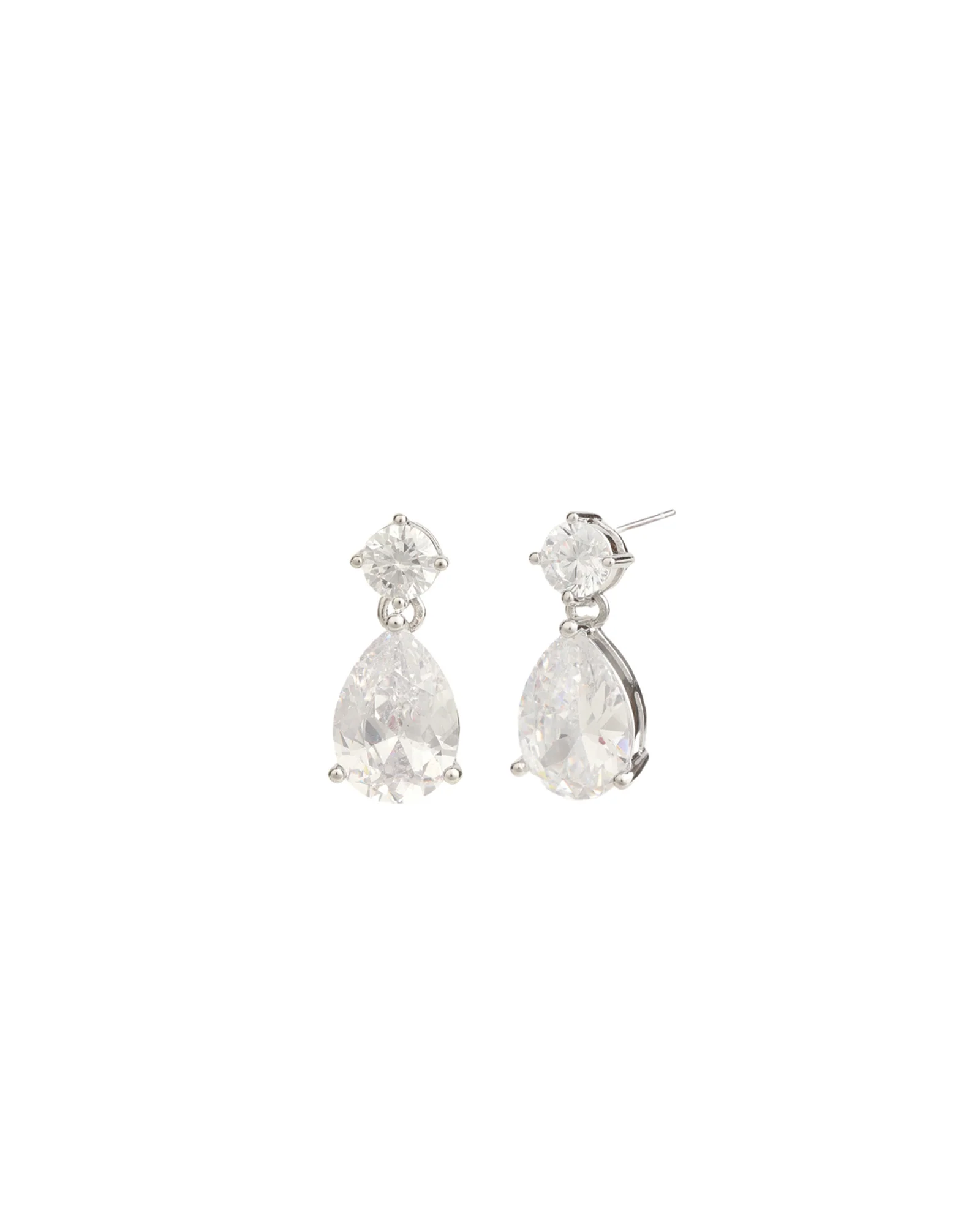 Large Round + Teardrop  Earrings