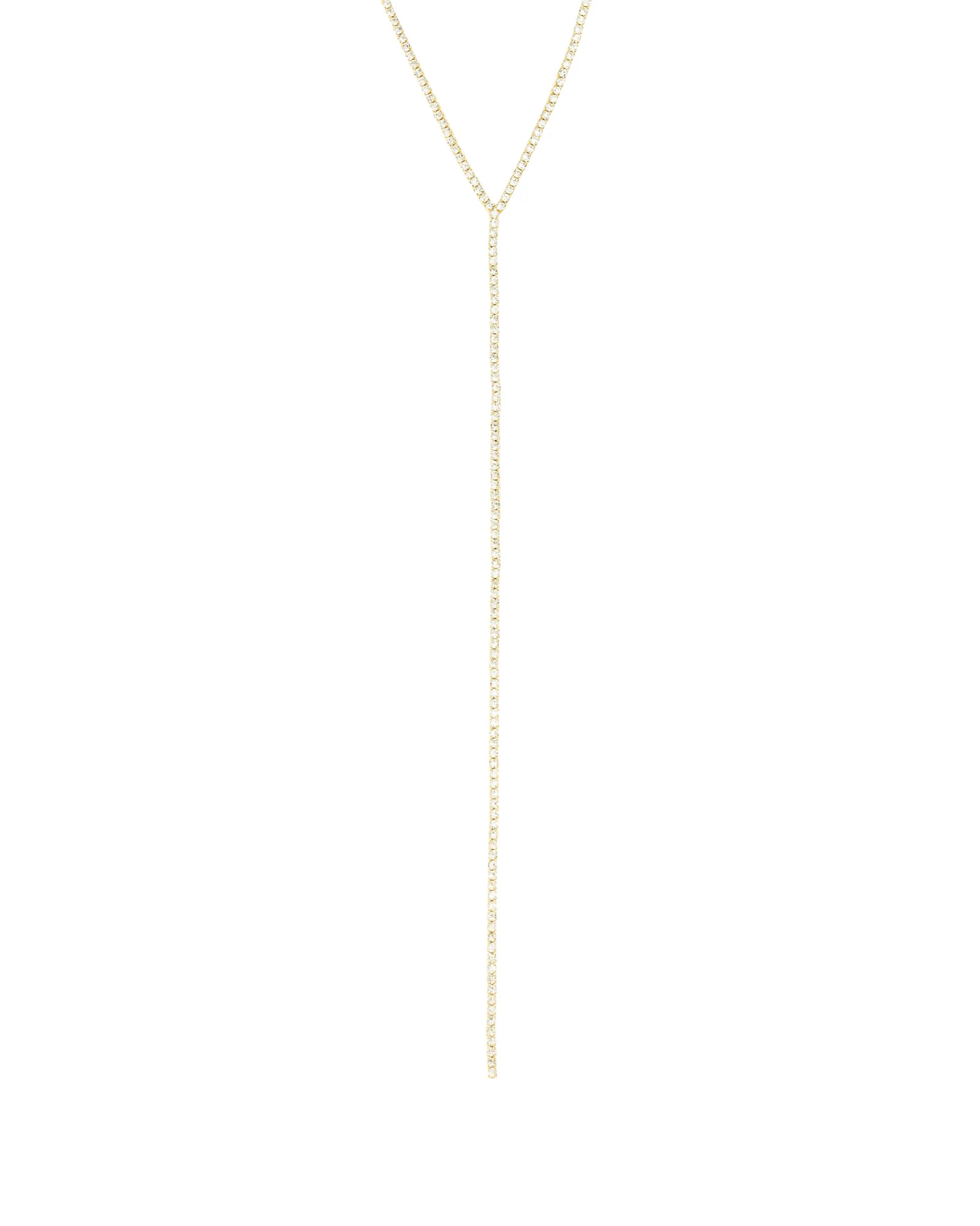 Long Drop Crystal Lariat