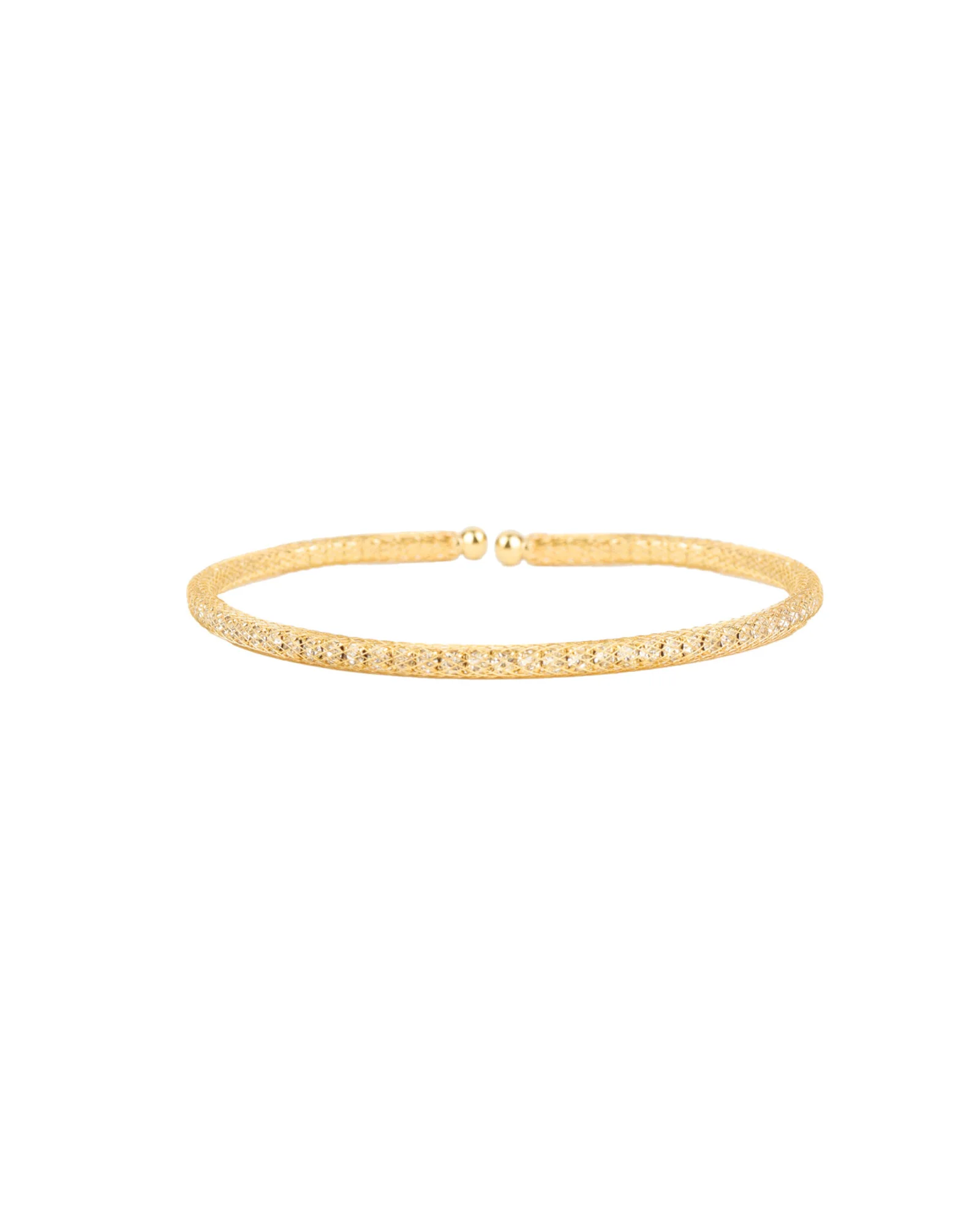 Mesh Round Crystal Cuff