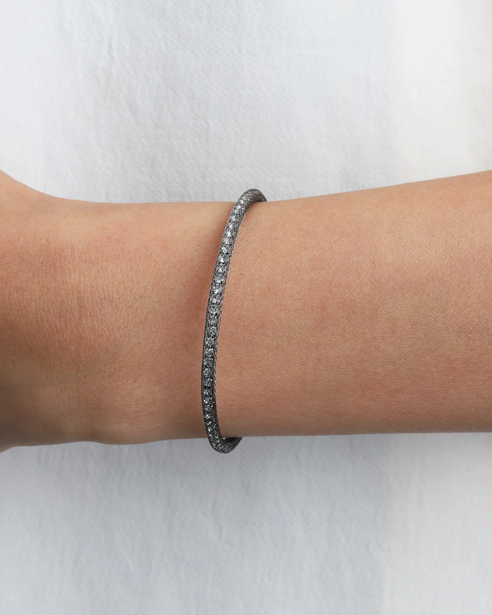 Mesh Round Crystal Cuff - Image 3