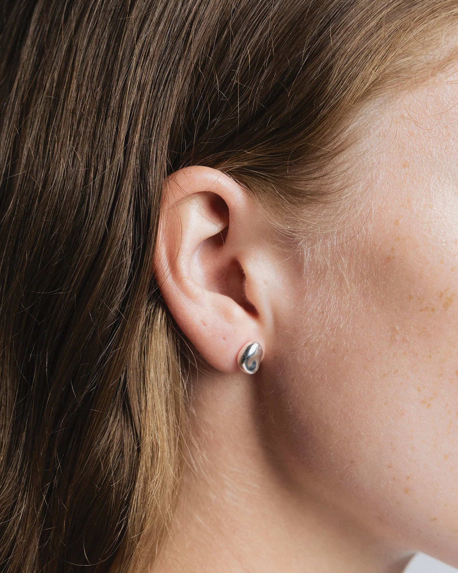 Bean Stud Earrings - Image 2