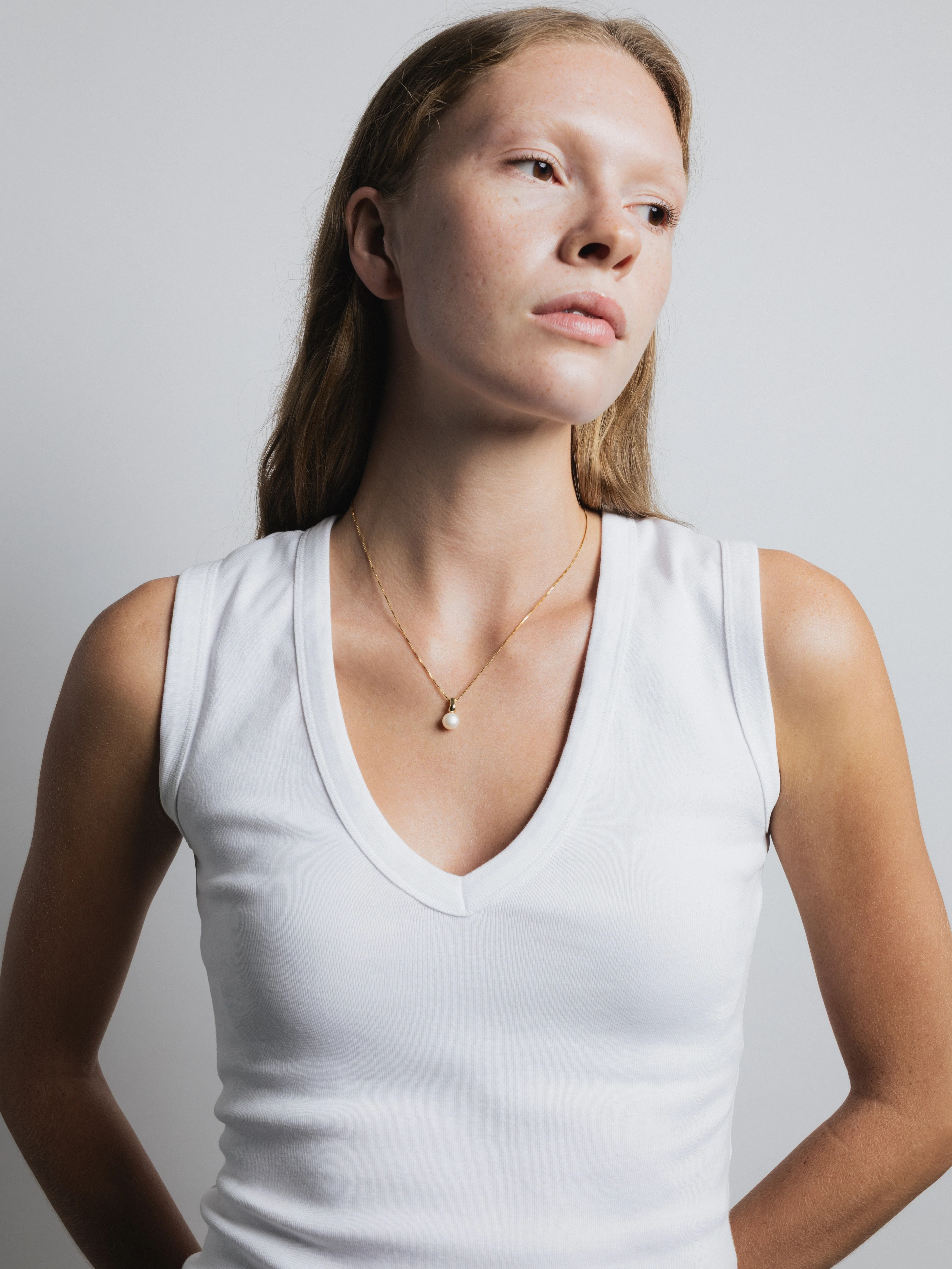 Emmy Box Chain Necklace - Image 2