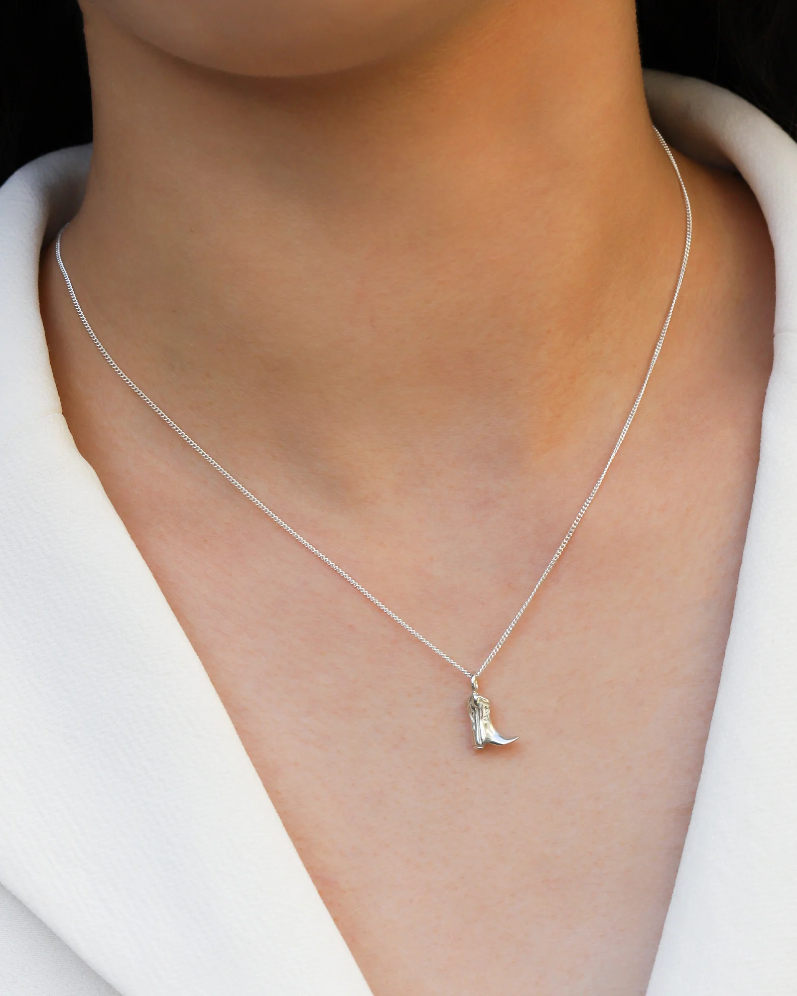 Mini Cowboy Boot Necklace - Image 2